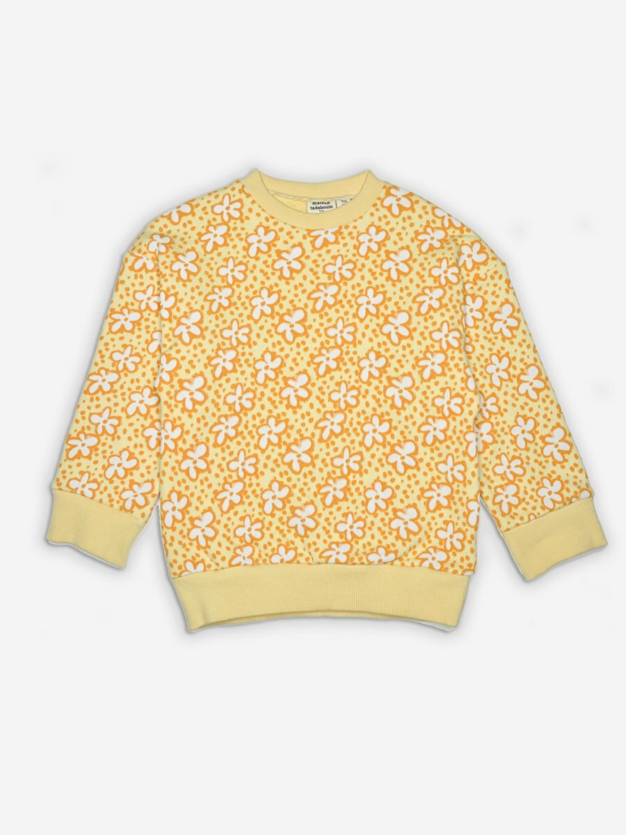 Bio Baumwolle Sweatshirt "Floral"