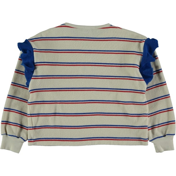 Bio Frottée Sweatshirt "Ivory Stripes"