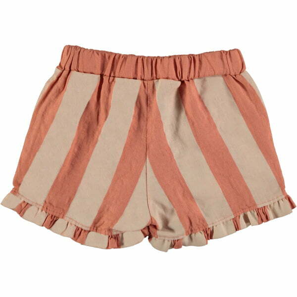 Leinen Shorts "Terracotta Stripes"